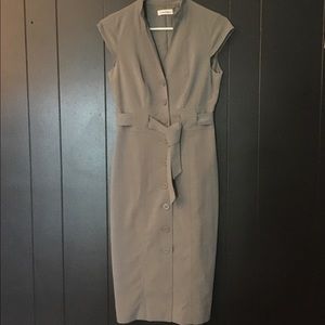 Calvin Klein dress, sz 2, light gray, like new